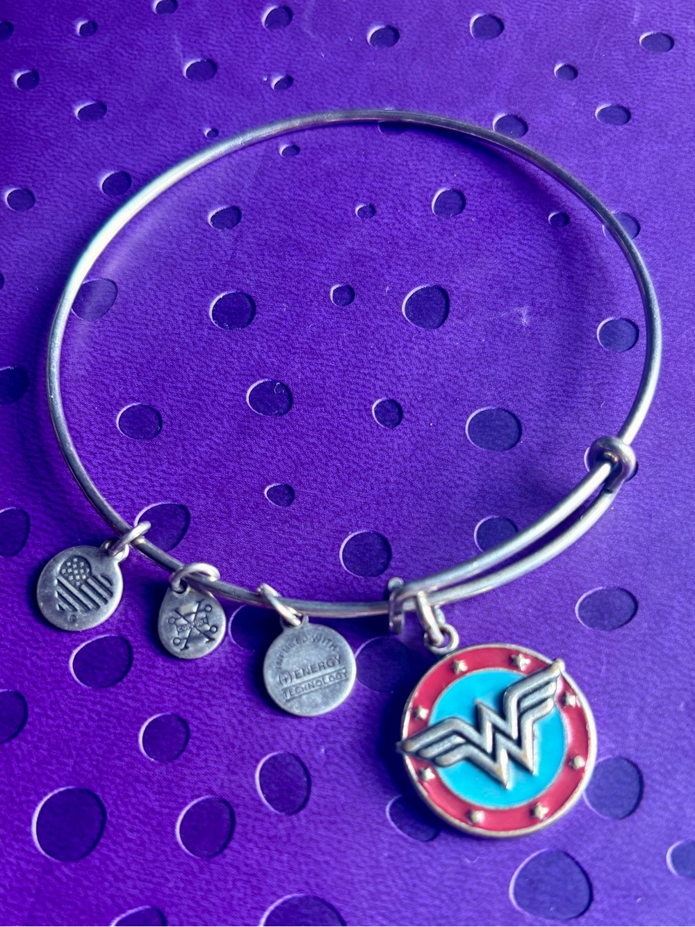 Alex and Ani Wonder Woman Expandable Bangle Bracelet